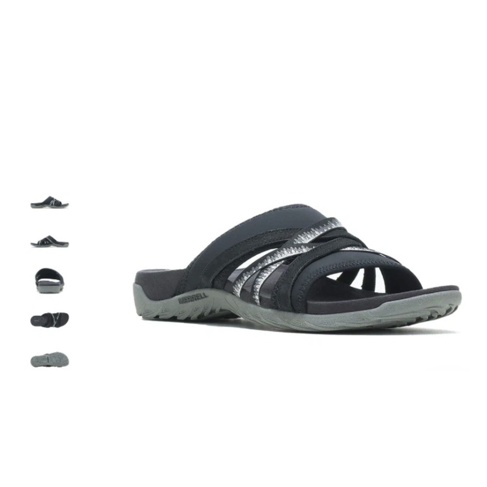 Merrell Terran 3 Cush Slide Black Comfort Sandal Women's size 10 wide